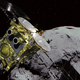 Artist’s conception of Hayabusa2 at Ryugu.